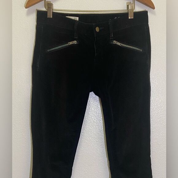 Gap - Always Skinny Zipper Detail Black Velvet Jeans - size 27 - Picture 11 of 14